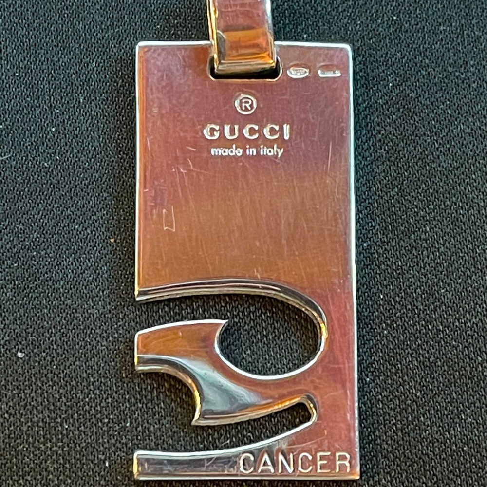 Gucci Zodiac Sterling Silver Pendant Sign: Cancer